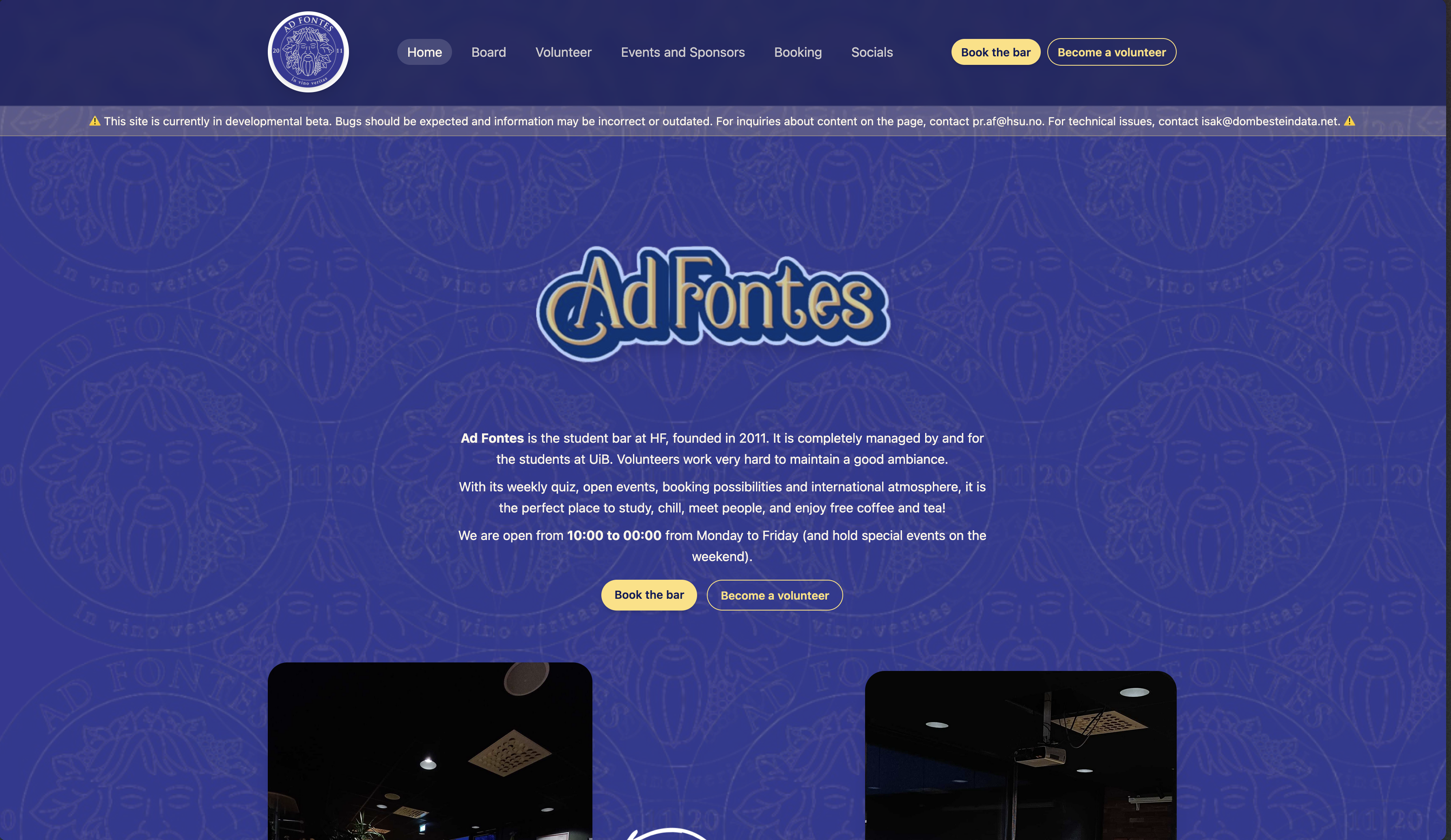 Ad Fontes homepage